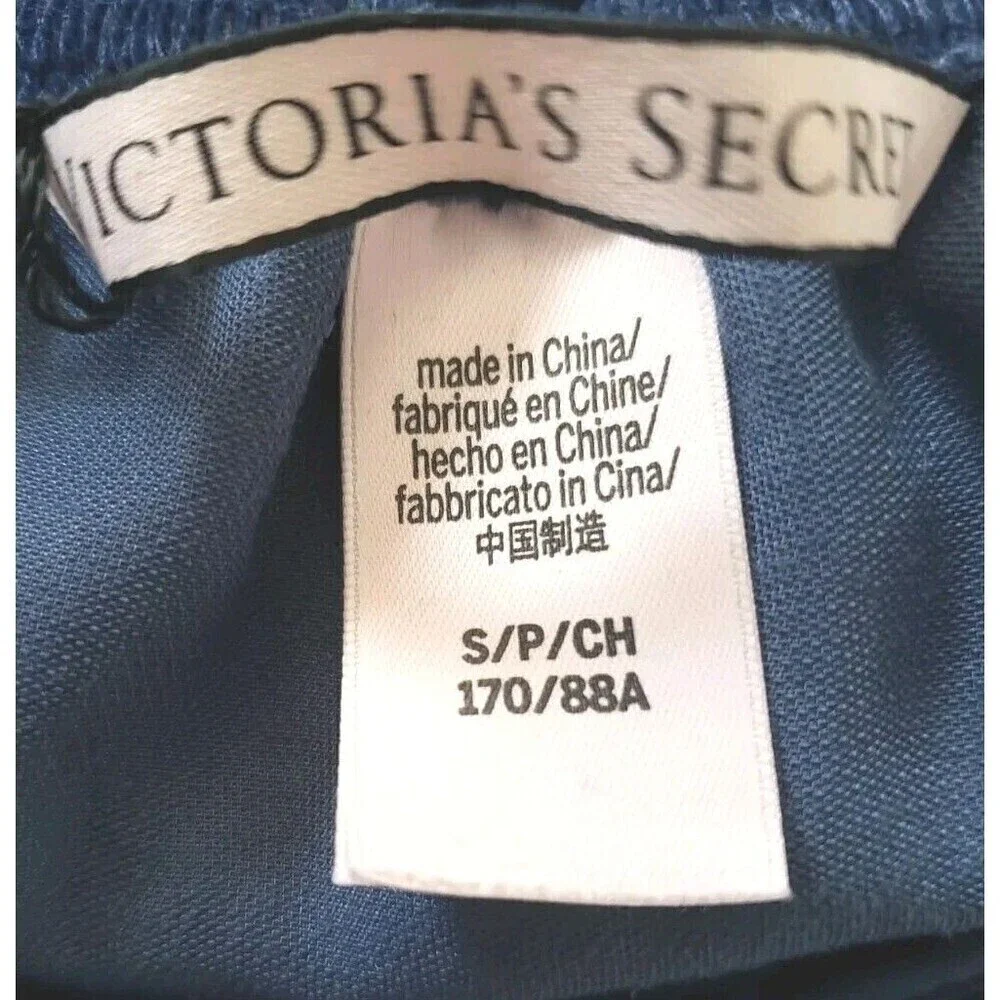 Victoria Secret Velour Romper  Ruffle Trim Cross Back Loungewear Size Small